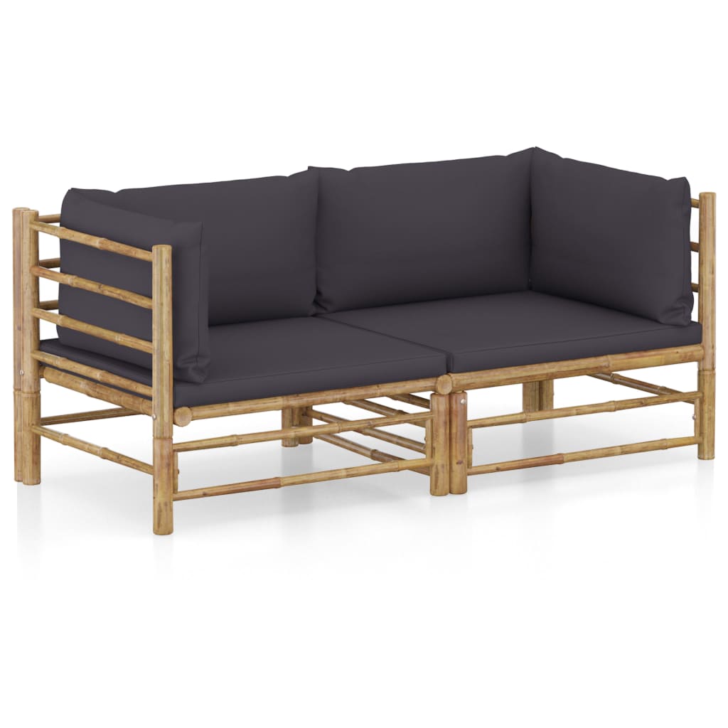 bambus sofa outdoor 2 Piece Garden Lounge Set