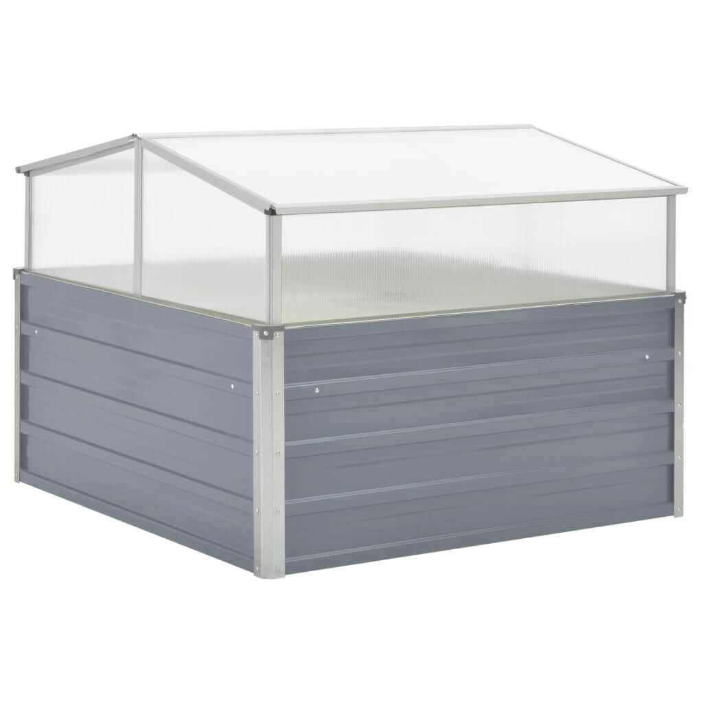 Greenhouse 100x100x85 cm Galvanised Steel , Home & Garden -> Lawn & Garden -> Gardening -> Pots & Planters , Gardening -,Home & Garden -,Lawn & Garden -,new-305021,Pots & Planters