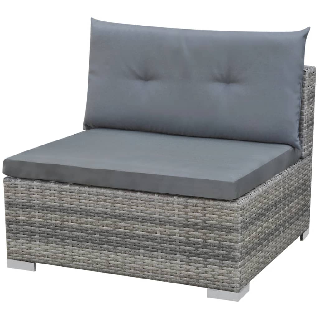 10 Piece Garden Lounge Set with Cushions Poly Rattan , Furniture -> Outdoor Furniture -> Outdoor Furniture Sets , Durable,eligant,Furniture -,gray,Home & Garden -,Modern Design,new-305021,Outdoor Furniture -,Outdoor Furniture Sets,poly rattan