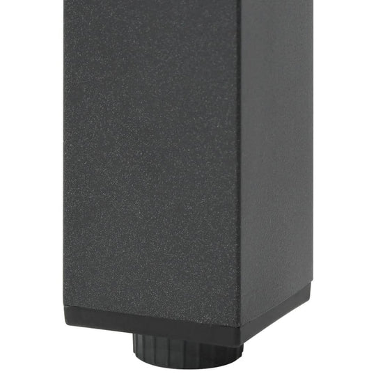 Garden Table  80x80x74 cm Aluminium and Glass