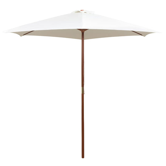 parasol furniture dubai 270x270 cm Wooden Pole Cream