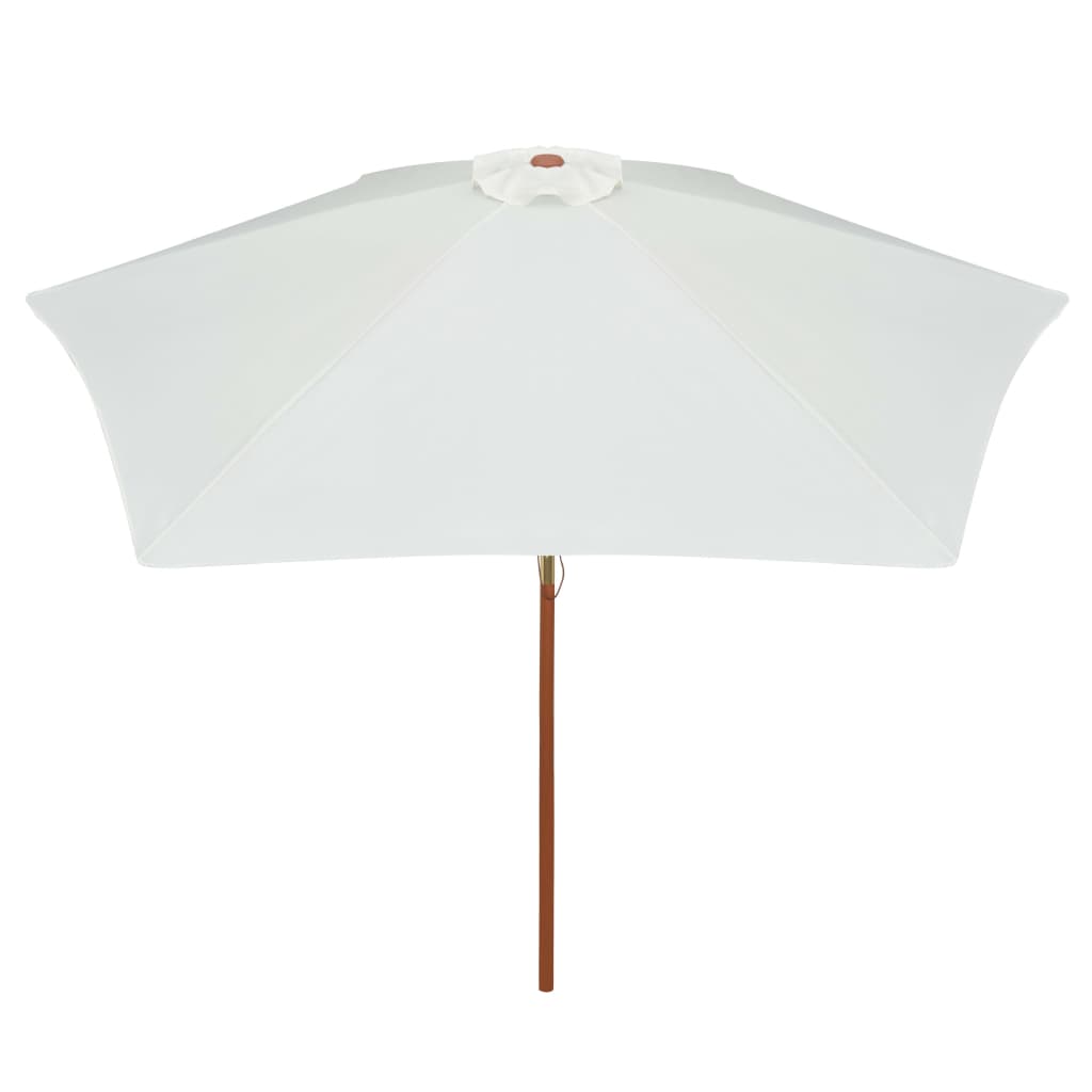 parasol furniture dubai 270x270 cm Wooden Pole Cream