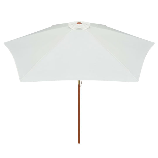 parasol furniture dubai 270x270 cm Wooden Pole Cream