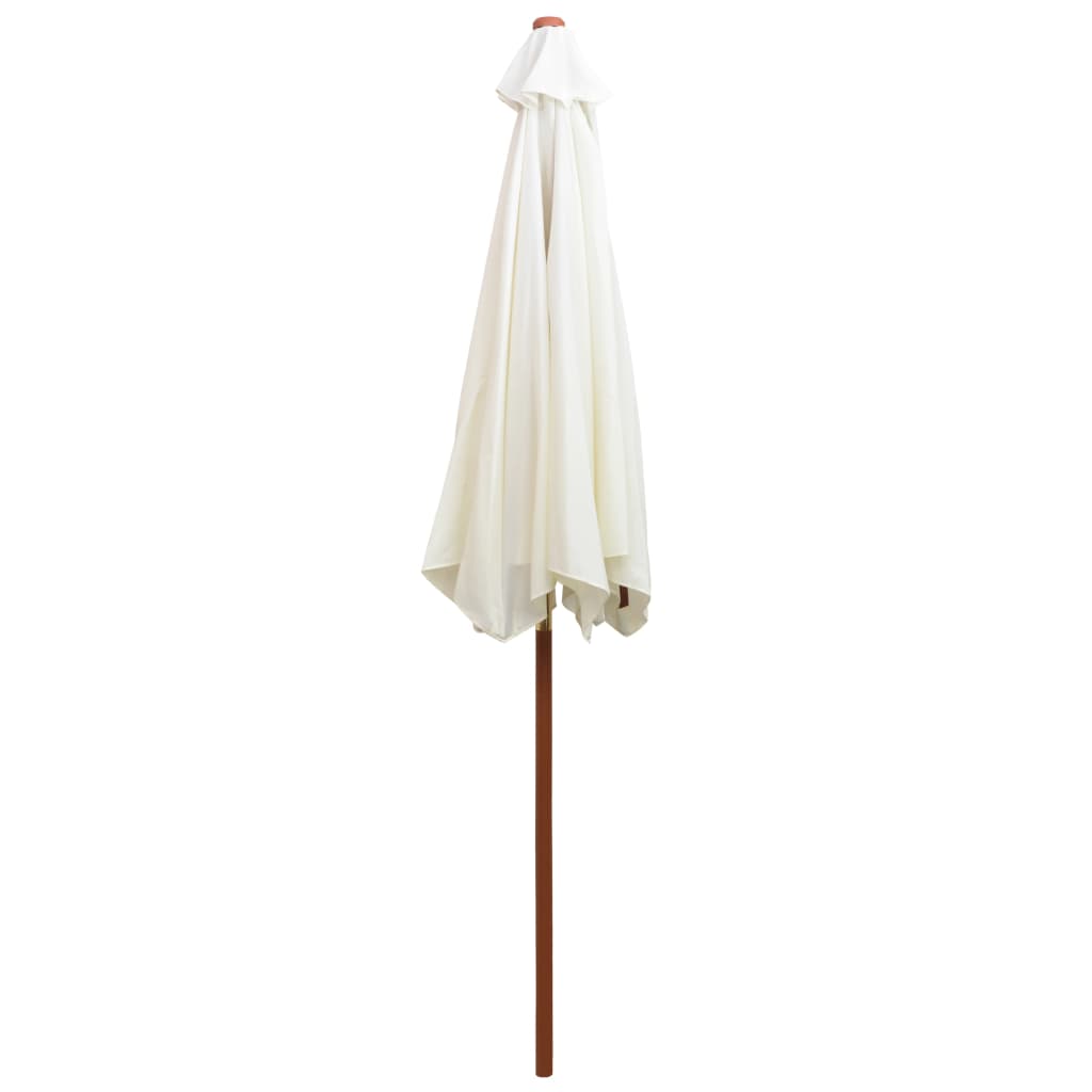 parasol furniture dubai 270x270 cm Wooden Pole Cream