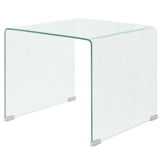 Coffee Table Tempered Glass 49.5x50x45 cm Clear Furniture -> Tables -> Accent Tables -> Coffee Tables