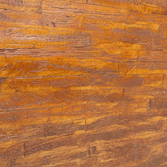 Close-up of teak wood texture, showcasing rich patterns and natural finish, ideal for furniture and home decor.