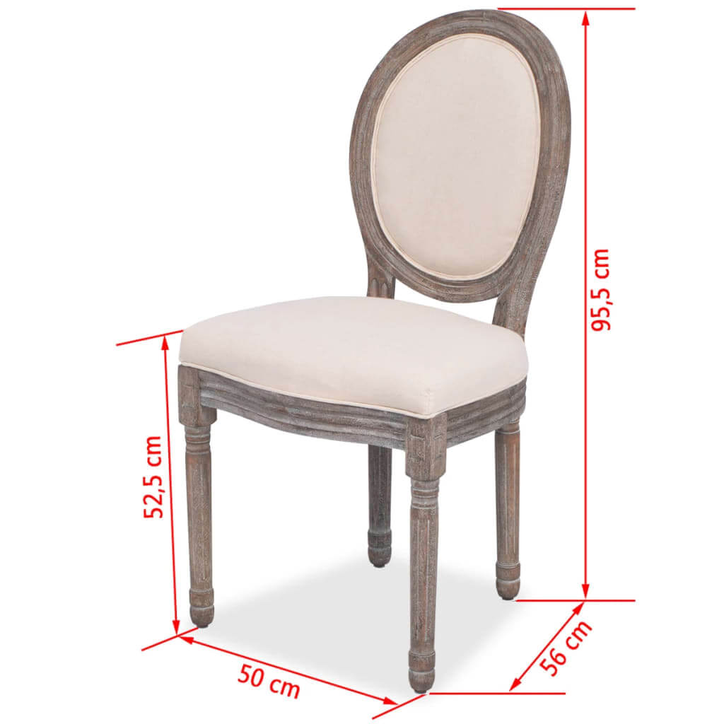 Dining Chairs Set of 6 – Fabric Upholstered Chairs