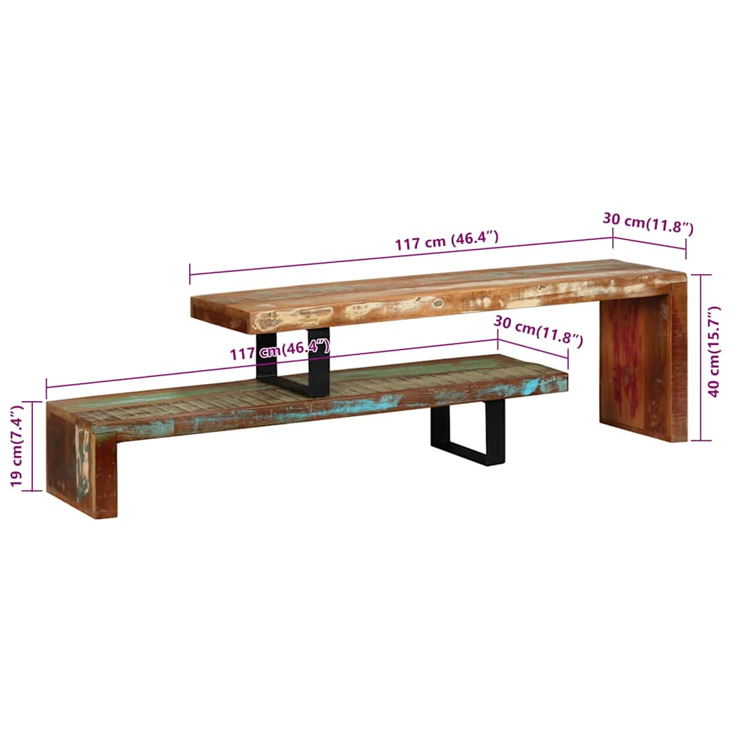 TV Stand Solid Reclaimed Wood