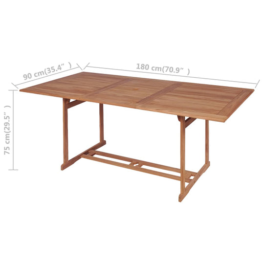 Garden Table 180x90x75 cm Solid Teak Wood , Furniture -> Outdoor Furniture -> Outdoor Tables , Durable,eligant,Furniture -,Home & Garden -,Modern Design,new-305021,Outdoor Furniture -,Outdoor Tables,Wooden Furniture