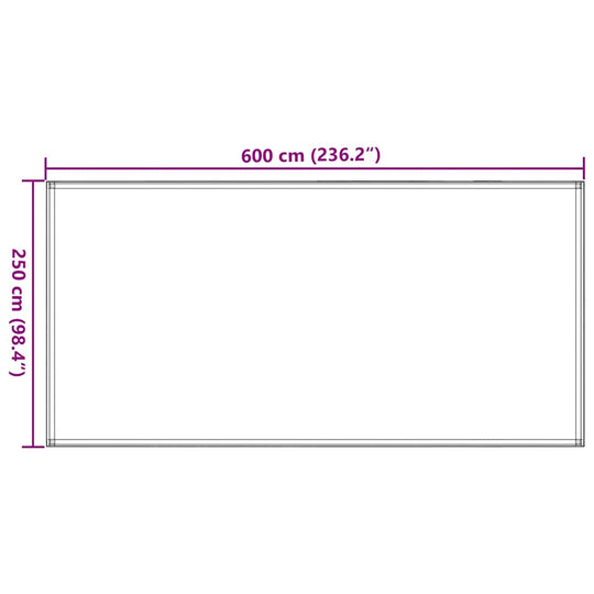 VidaXL Tent Carpet 250x600 cm Anthracite
