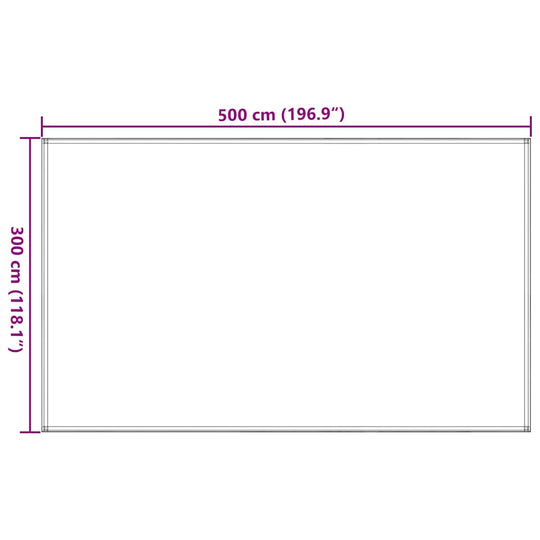Tent Carpet 300×500 cm – Durable Outdoor Flooring dimensions diagram with measurements 300 cm by 500 cm.