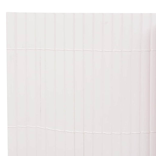 Double-Sided Garden Fence 90x500 cm made of durable, weather-resistant PVC, ideal for garden sectioning, porch blinds, or windbreaks.