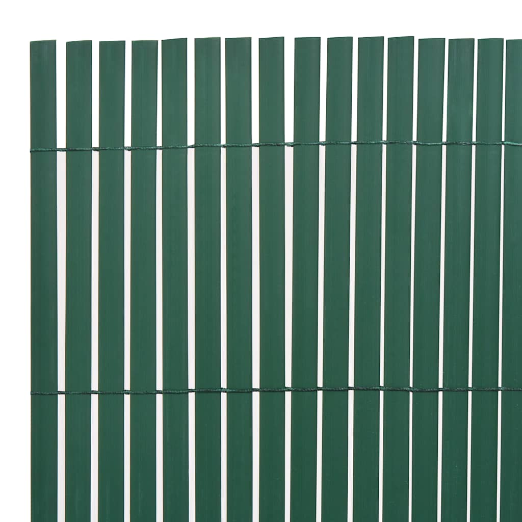 Double-Sided Garden Fence PVC 90x500 cm