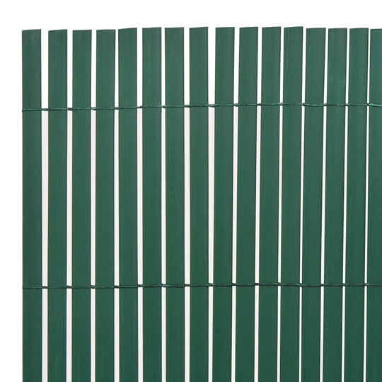 Double-Sided Garden Fence PVC 90x500 cm