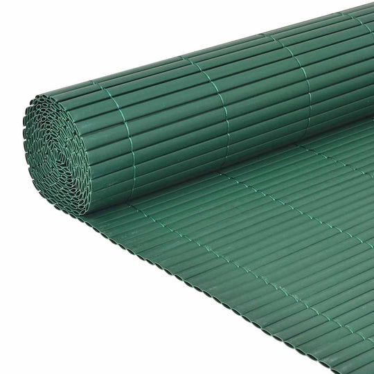Double-Sided Garden Fence PVC 90x500 cm