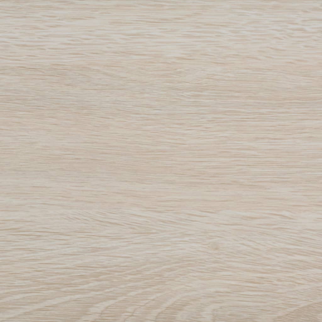 Light oak texture of self-adhesive PVC flooring planks, ideal for modern furniture and outdoor furniture settings.