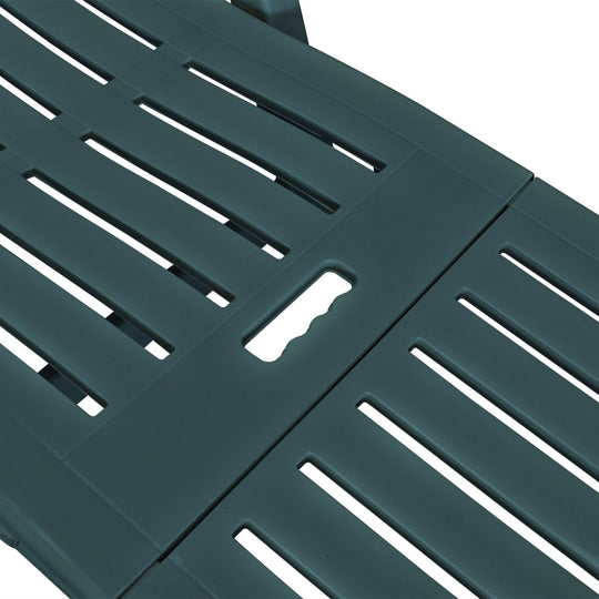 كرسي استرخاء مع مسند للقدمين، مصنوع من البلاستيك