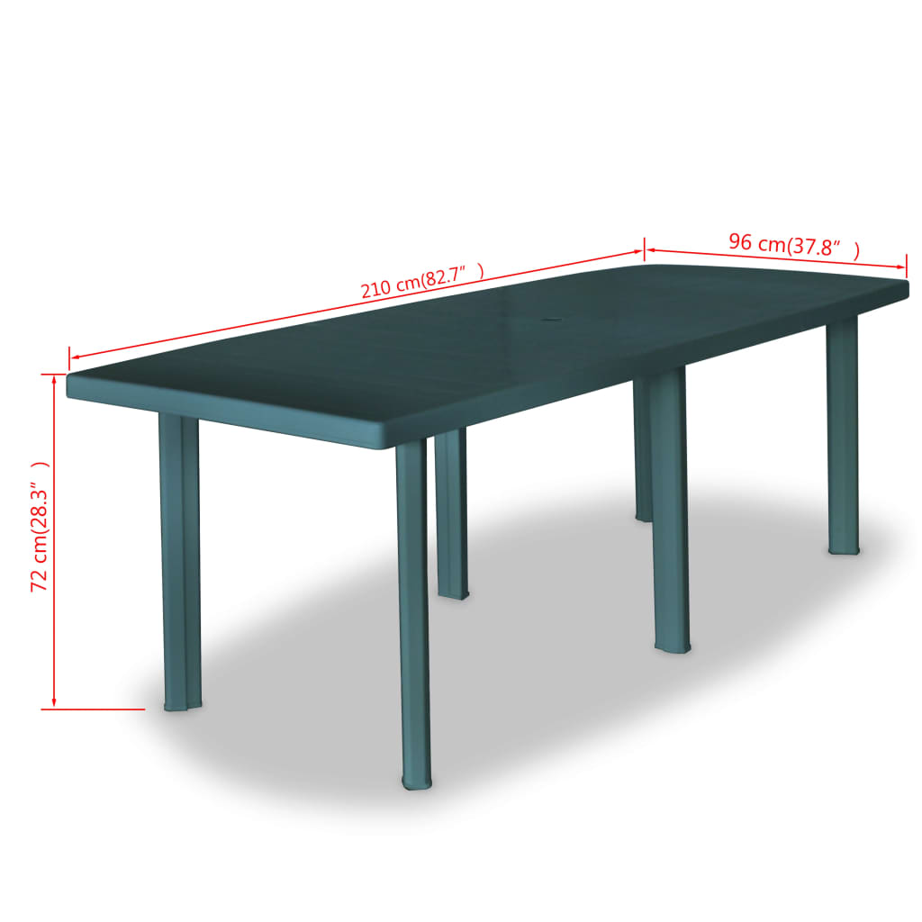 Garden Table  210x96x72 cm Plastic