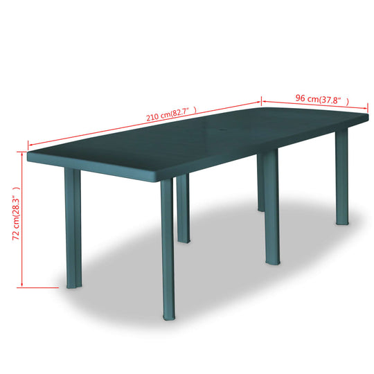 Garden Table  210x96x72 cm Plastic