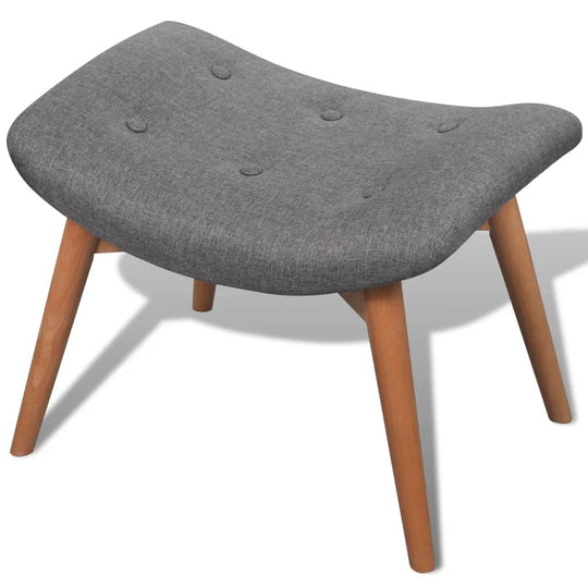 Armchair with Footstool  Fabric