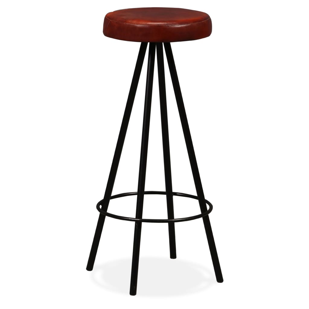 Bar Stools 4 pcs Real Leather , Furniture -> Chairs -> Table & Bar Stools , Chairs -,Durable,eligant,Furniture -,Home & Garden -,Modern Design,new-305021,Table & Bar Stools