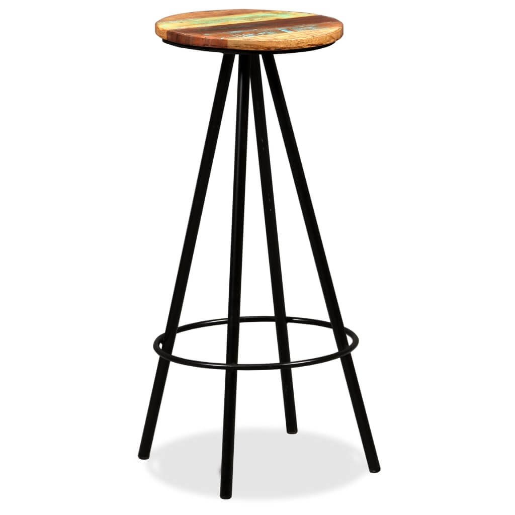 Bar Stools 4 pcs Solid Reclaimed Wood , Furniture -> Chairs -> Table & Bar Stools