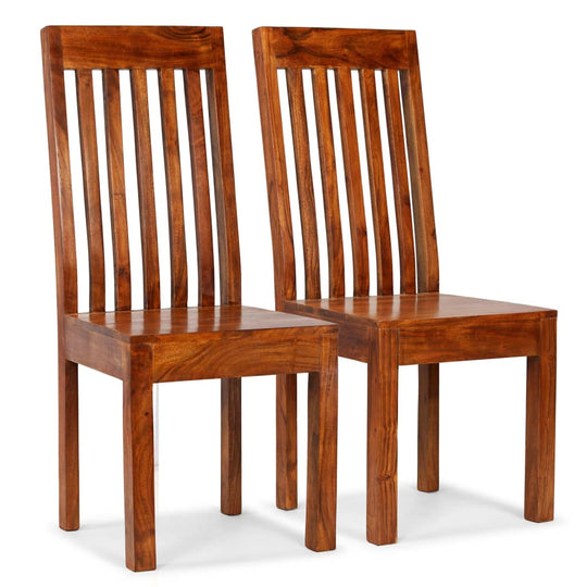 Dining Chairs 2 pcs Solid Wood with Honey Finish Modern , Furniture -> Chairs -> Kitchen & Dining Room Chairs , brown,Chairs -,Durable,eligant,Furniture -,Home & Garden -,Kitchen & Dining Room Chairs,Modern Design,new-305021,Wooden Furniture