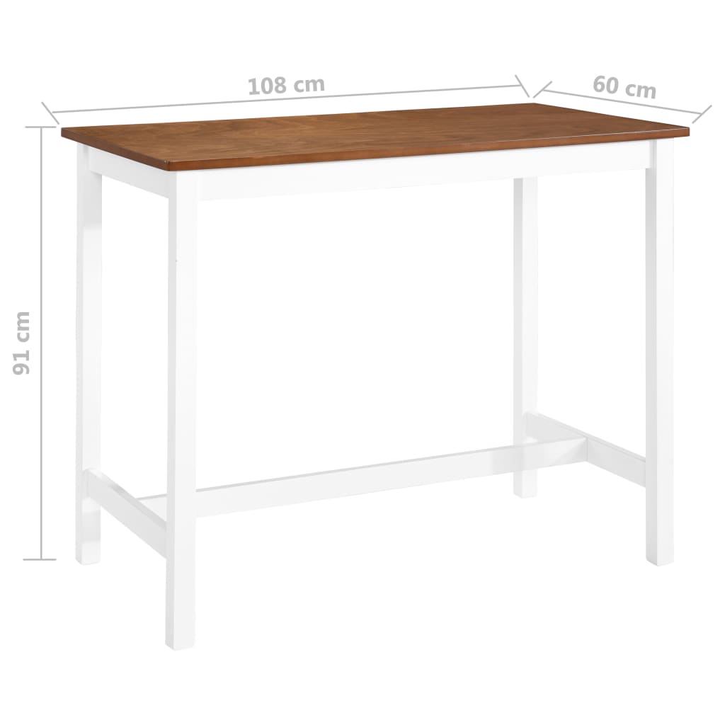 Bar Table Solid Wood 108x60x91 cm , Furniture -> Tables -> Kitchen & Dining Room Tables , Durable,eligant,Furniture -,Home & Garden -,Kitchen & Dining Room Tables,Modern Design,new-305021,Tables -