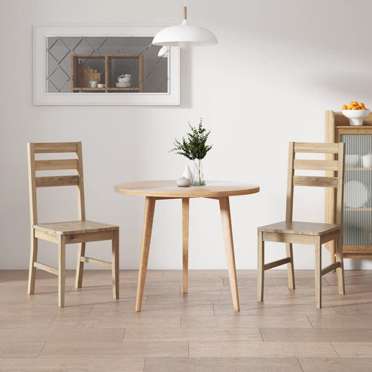 Dining Chairs 2 pcs Solid Acacia Wood , Furniture -> Chairs -> Kitchen & Dining Room Chairs , Chairs -,Durable,eligant,Furniture -,Home & Garden -,Kitchen & Dining Room Chairs,Modern Design,new-305021