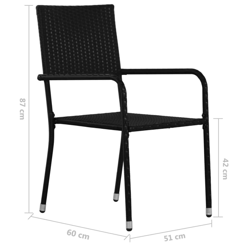 Outdoor Dining Chairs 2 pcs Poly Rattan . Furniture -> Outdoor Furniture -> Outdoor Seating -> Outdoor Chairs