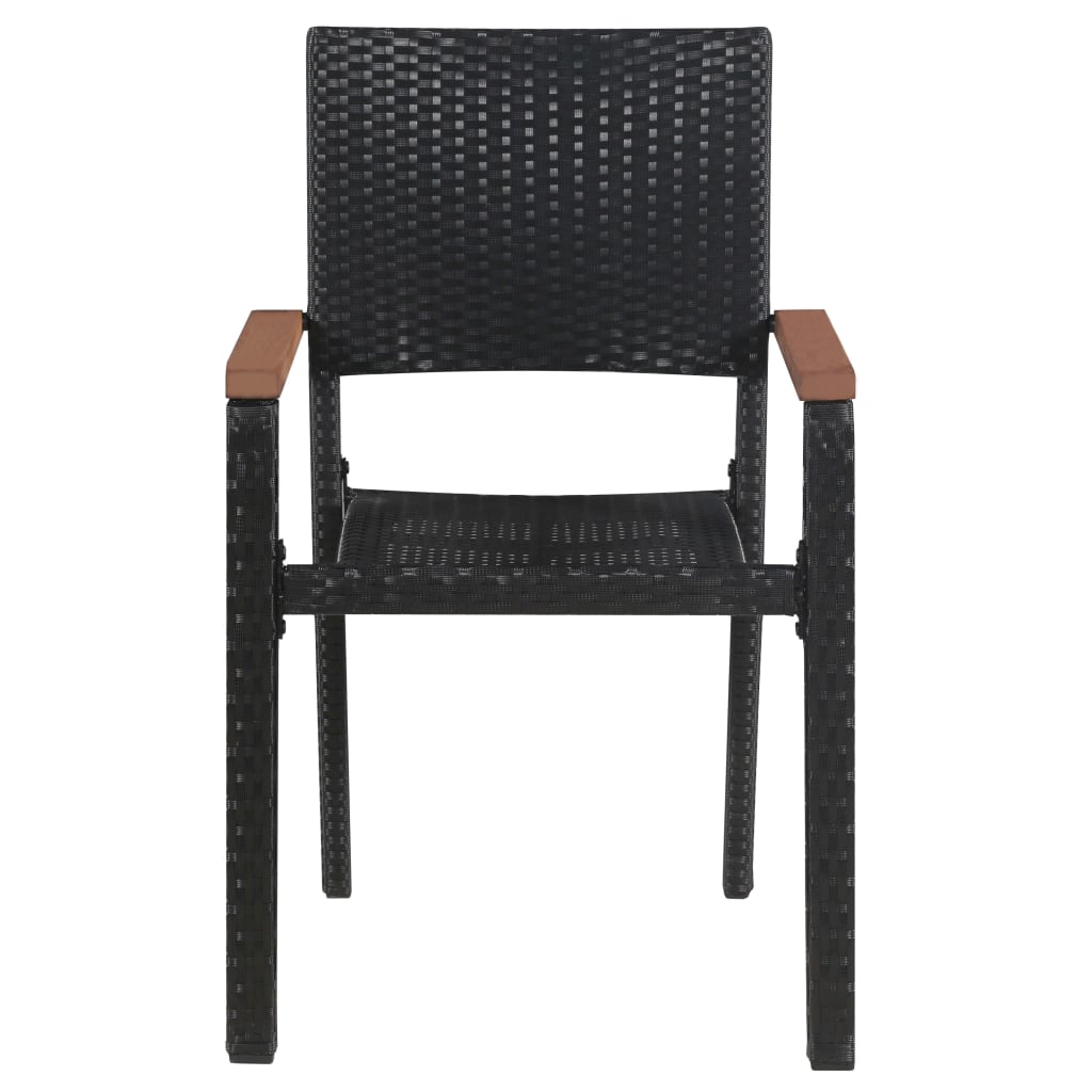 Outdoor Chairs 2 pcs Poly Rattan