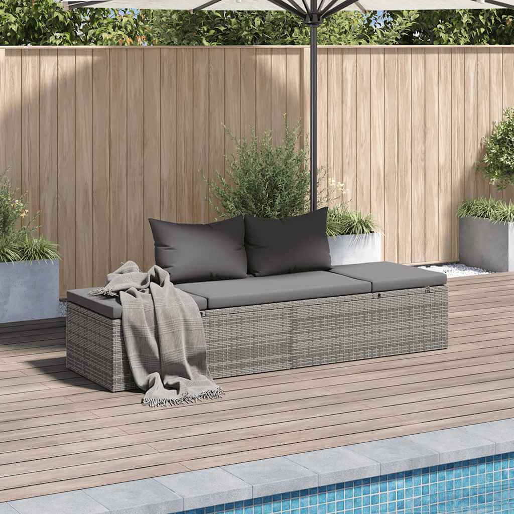 VidaXL Garden Bed  195x60 cm Poly Rattan