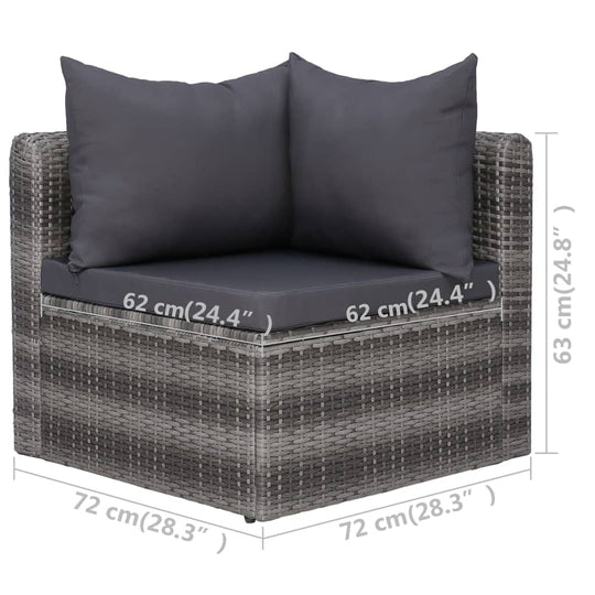 Garden Corner Sofas 2 pcs Poly Rattan , Outdoor Seating -> Outdoor Sofas , Chairs -,Decor -,Durable,eligant,Furniture -,Home & Garden -,Home Decor,Modern Design,new-305021,Outdoor Furniture -,Outdoor Furniture Sets,Outdoor Seating -,Outdoor Sofas