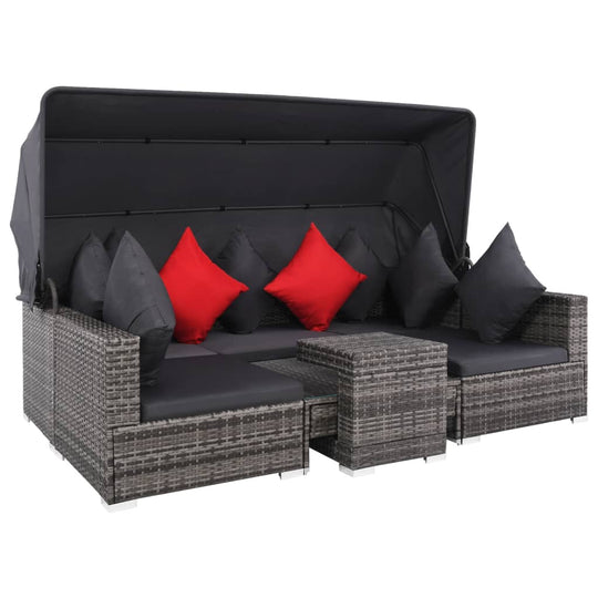 7 Piece Garden Lounge Set with Cushions Poly Rattan , Furniture -> Outdoor Furniture -> Outdoor Furniture Sets , Durable,eligant,Furniture -,Home & Garden -,Modern Design,new-305021,Outdoor Furniture -,Outdoor Furniture Sets