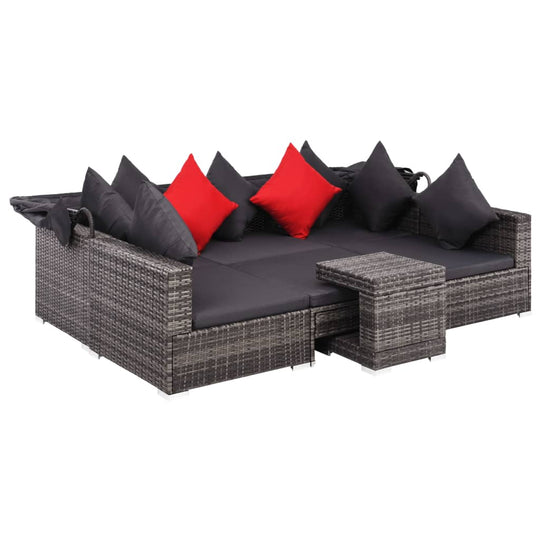 7 Piece Garden Lounge Set with Cushions Poly Rattan , Furniture -> Outdoor Furniture -> Outdoor Furniture Sets , Durable,eligant,Furniture -,Home & Garden -,Modern Design,new-305021,Outdoor Furniture -,Outdoor Furniture Sets