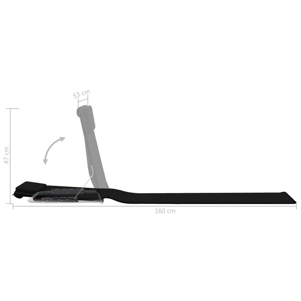 Folding Beach Mats 2 pcs Steel and Fabric