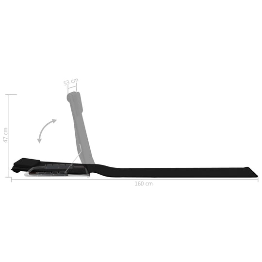 Folding Beach Mats 2 pcs Steel and Fabric