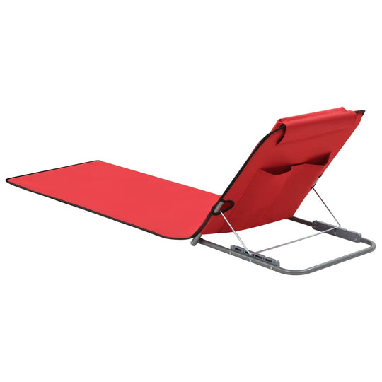 Folding Beach Mats 2 pcs Steel and Fabric , mats , beach mats,folding mats,Furniture -,mats,new-305021,Outdoor Furniture -,Outdoor Seating -,Sunloungers