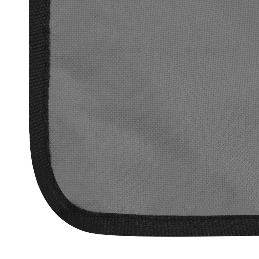 Folding Beach Mats 2 pcs Steel and Fabric