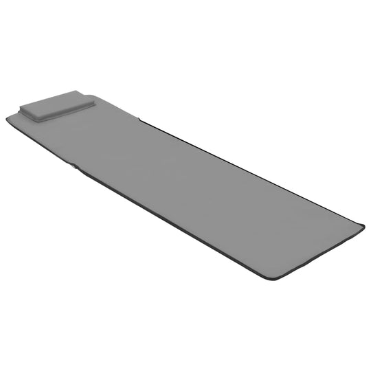 Folding Beach Mats 2 pcs Steel and Fabric