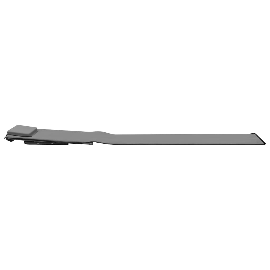 Folding Beach Mats 2 pcs Steel and Fabric