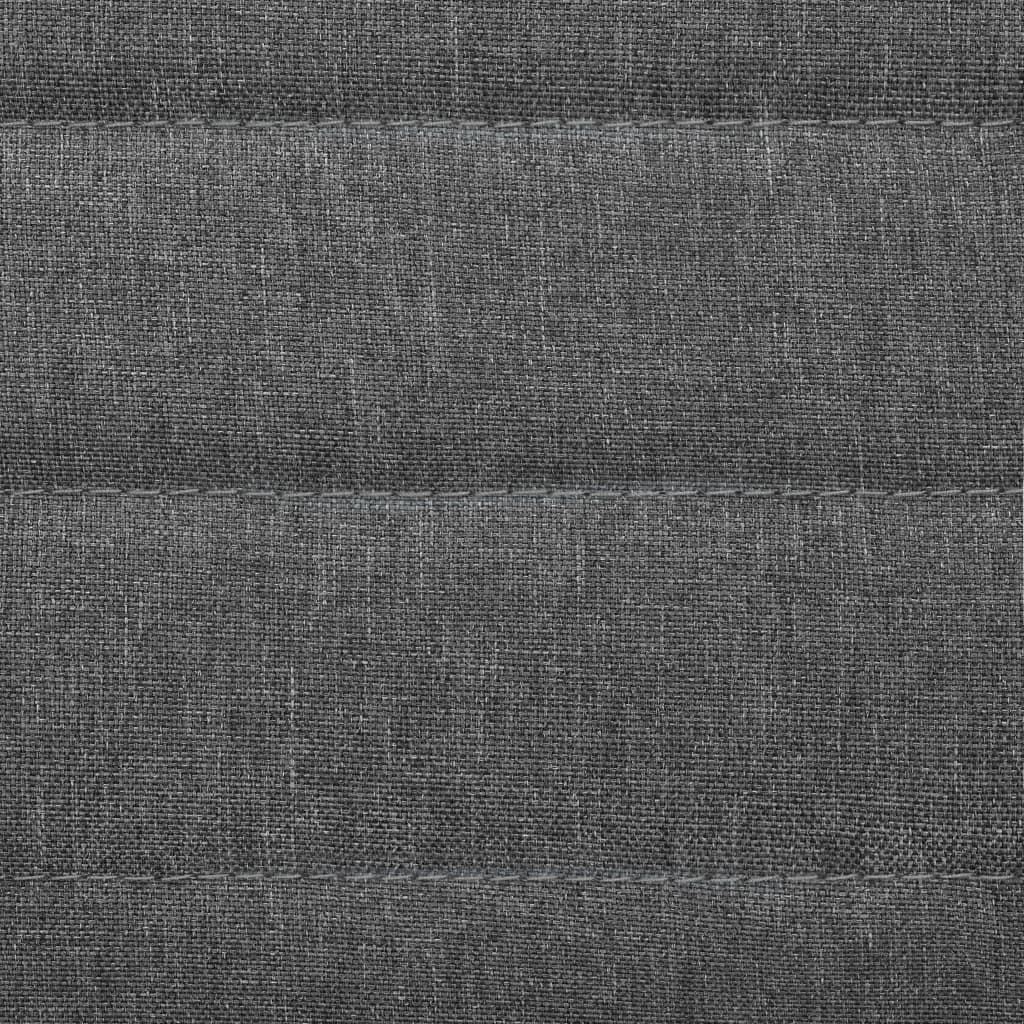 Close-up of light grey fabric upholstery featuring a textured pattern, ideal for outdoor and home furniture.