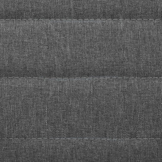 Close-up of light grey fabric upholstery featuring a textured pattern, ideal for outdoor and home furniture.