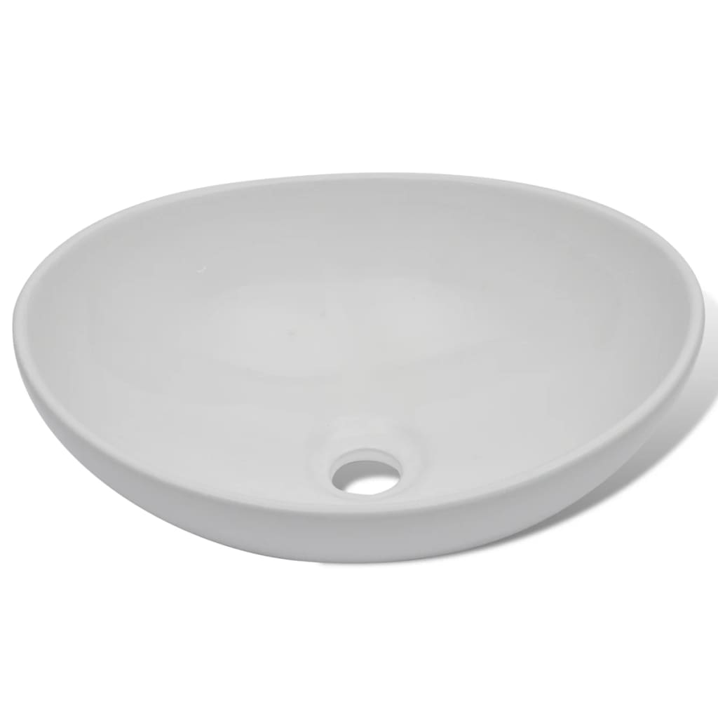 Ceramic Basin 40x33 cm Oval , Hardware -> Plumbing -> Plumbing Fixtures -> Sinks -> Bathroom Basins , Bathroom Basins,Durable,eligant,Hardware -,Modern Design,new-305021,Plumbing -,Plumbing Fixtures -,Sinks -