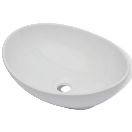 Ceramic Basin 40x33 cm Oval , Hardware -> Plumbing -> Plumbing Fixtures -> Sinks -> Bathroom Basins , Bathroom Basins,Durable,eligant,Hardware -,Modern Design,new-305021,Plumbing -,Plumbing Fixtures -,Sinks -