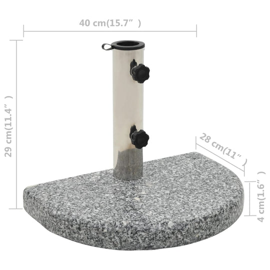 Parasol Base Granite 10 kg Curved , Home & Garden -> Lawn & Garden -> Outdoor Living -> Outdoor Umbrella & Parasol Accessories -> Outdoor Umbrella Bases , Durable,Home & Garden -,Lawn & Garden -,Modern Design,new-305021,Outdoor Living -,Outdoor Umbrella &