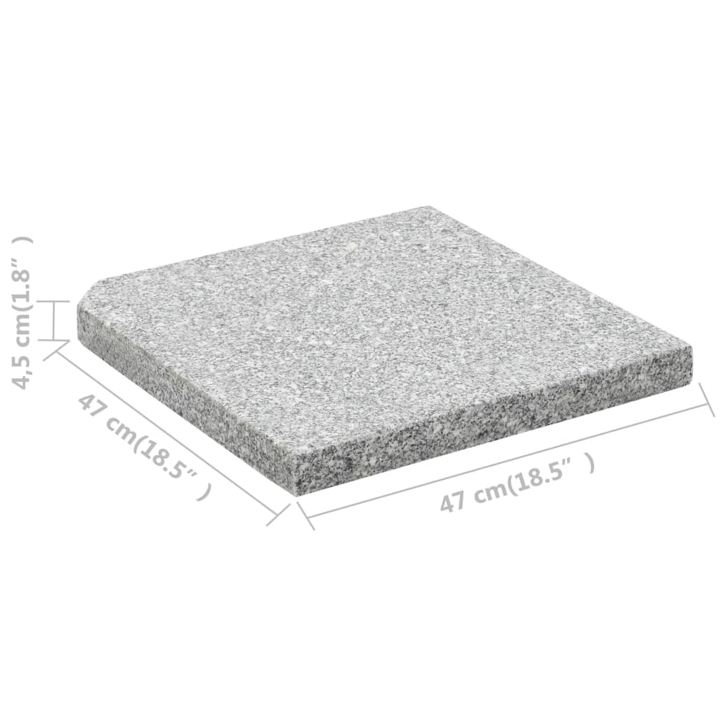 Umbrella Weight Plate Granite 25 kg Square