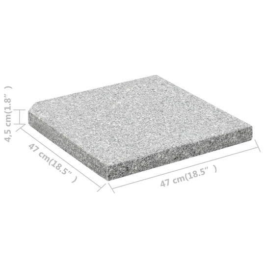 Umbrella Weight Plate Granite 25 kg Square