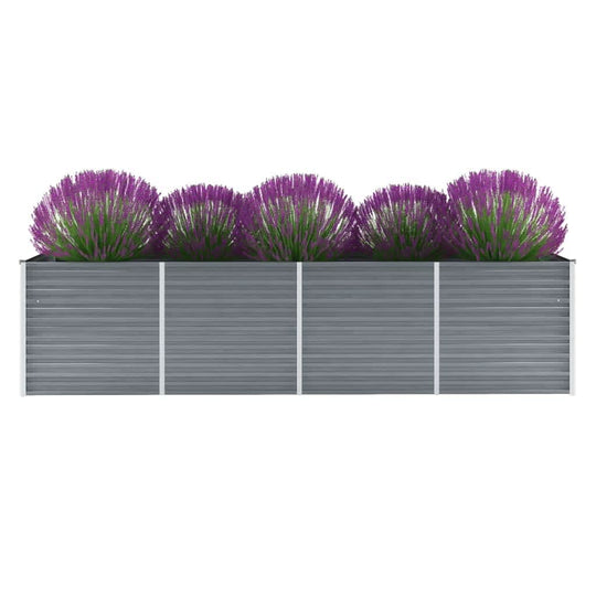 Garden Raised Bed Galvanised Steel 320x80x77 cm , Home & Garden -> Lawn & Garden -> Gardening -> Pots & Planters , Durable,eligant,Gardening -,Home & Garden -,Lawn & Garden -,Modern Design,new-305021,Pots & Planters