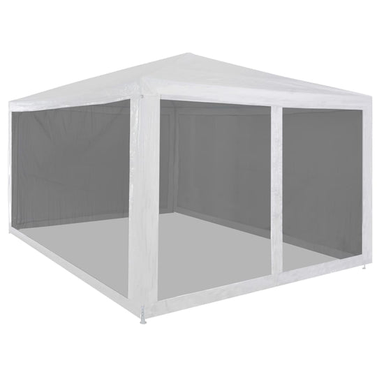 Party Tent with 4 Mesh Sidewalls 4x3 m featuring durable steel frame and mesh walls for outdoor events.